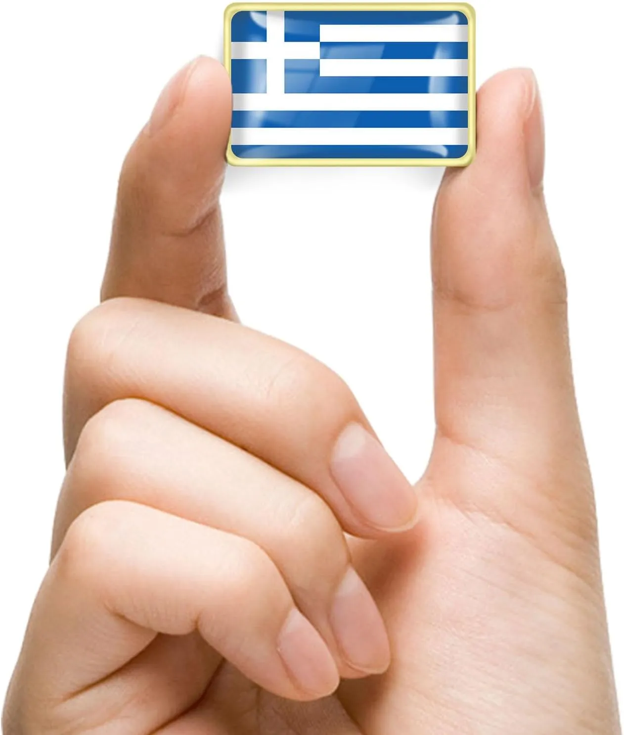 12/24/50/100Pcs Greece Flag Lapel Pins Bulk - Metal Greek Brooch Badge Souvenir for Men Women Clothes Bags Hats