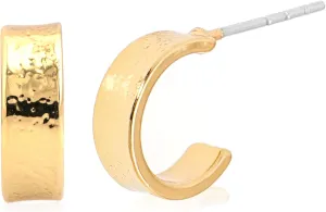 14K Gold Plated Lightweight Open Hoop Earrings,Hypoallergenic Classics Gold Tone Hoop Earrings for Women Men