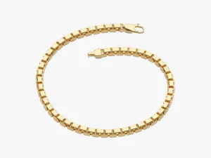 14k Yellow Gold 2.0mm Box Chain Bracelet