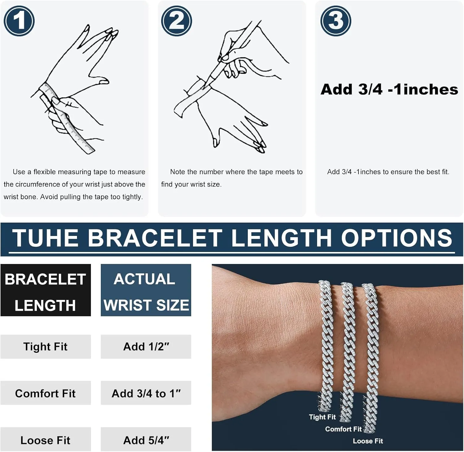 1.72-2.52 Carats Moissanite Bracelet for Men, 6MM Moissanite Cuban Bracelet 18K White Gold Plated 925 Sterling Silver Simulated Diamond Cuban Link Bracelet D Color VVS1 Round Cut Bling Iced Out Miami Link Bracelet w/ Box Clasp 6-9 Inch
