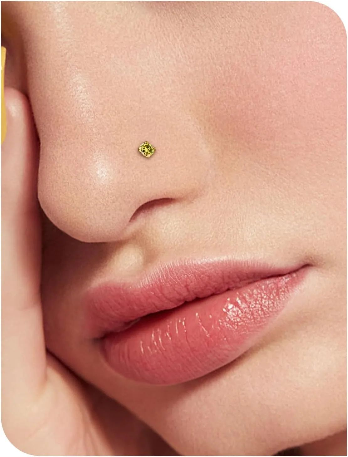 18G 20G 22G Stainless Surgical Steel Titanium Nose Rings Studs for Women L Shaped Nose Rings Screw Nose Studs Nostrial Piercing Jewelry for Women Men Silver Gold Black