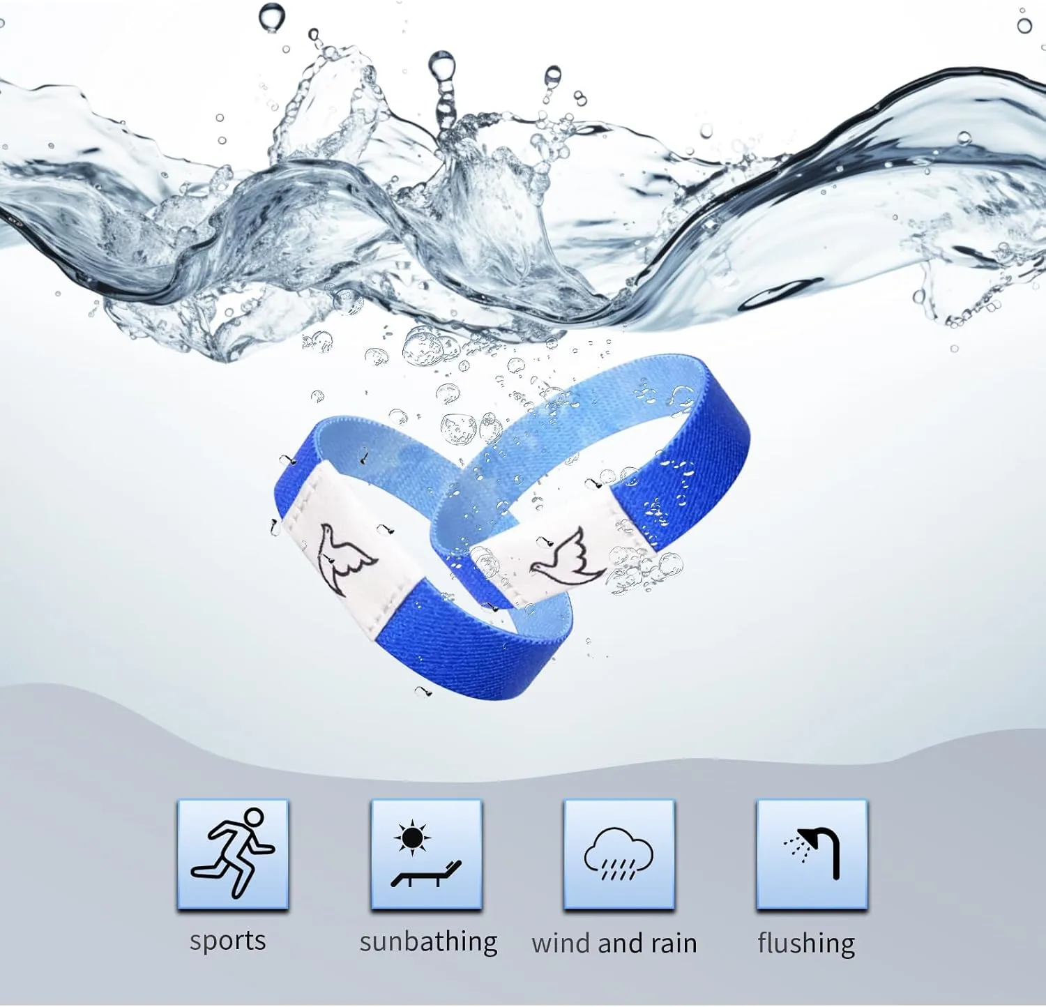 2 Pcs Bible Verse Bracelets,Daily Bible Verse Bracelet Christian Bracelet for Men Women Wearable Bible Bracelet Christian Gifts for Women,Comes with Favors Box Ribbon Bow(Blue)