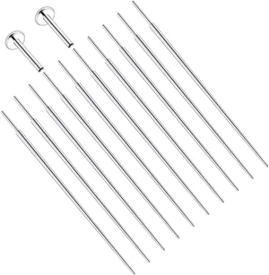 20/18G Threadless Nose Ring Earring Piercing Changing Tool Straight/Curved Surgical Steel