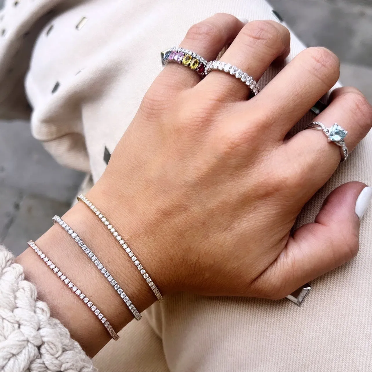 2.0ctw Classic 4 Prong Diamond Tennis Bracelet