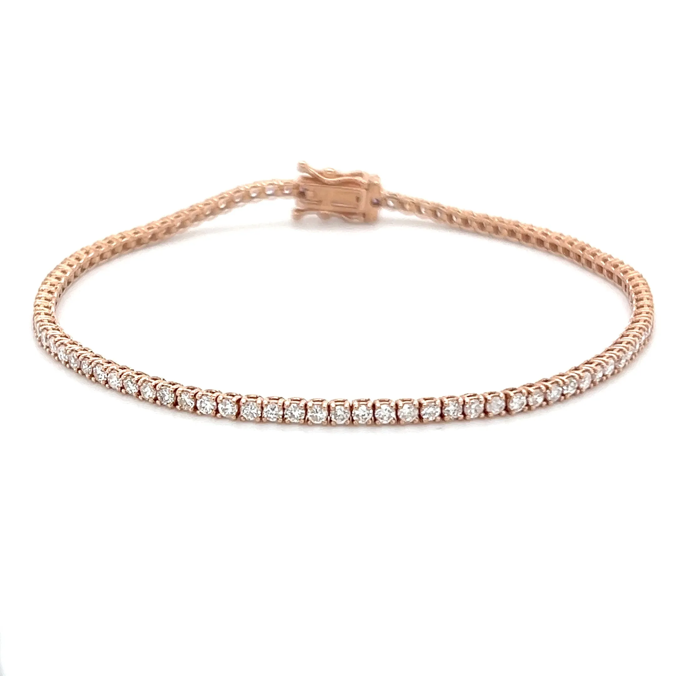 2.0ctw Classic 4 Prong Diamond Tennis Bracelet
