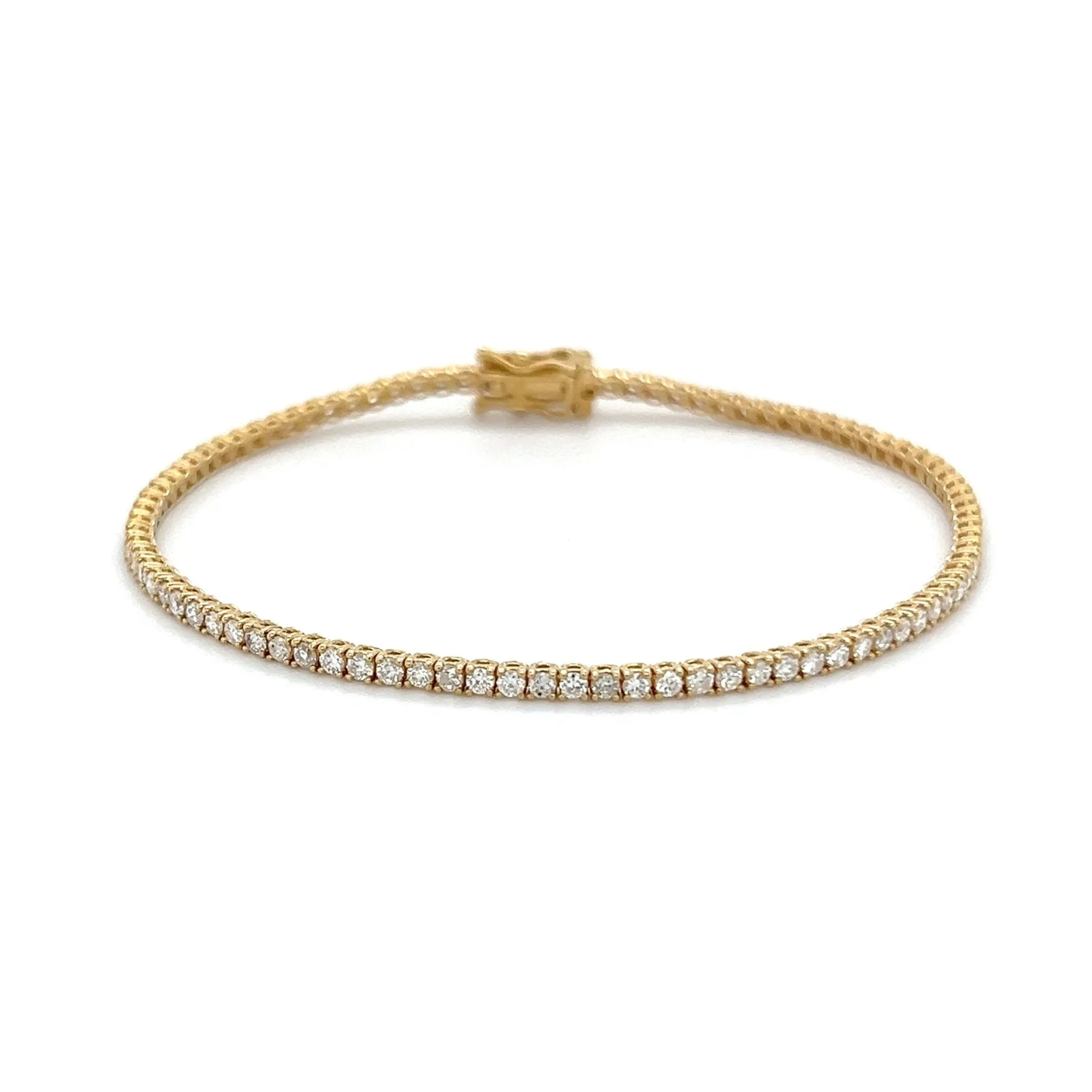 2.0ctw Classic 4 Prong Diamond Tennis Bracelet