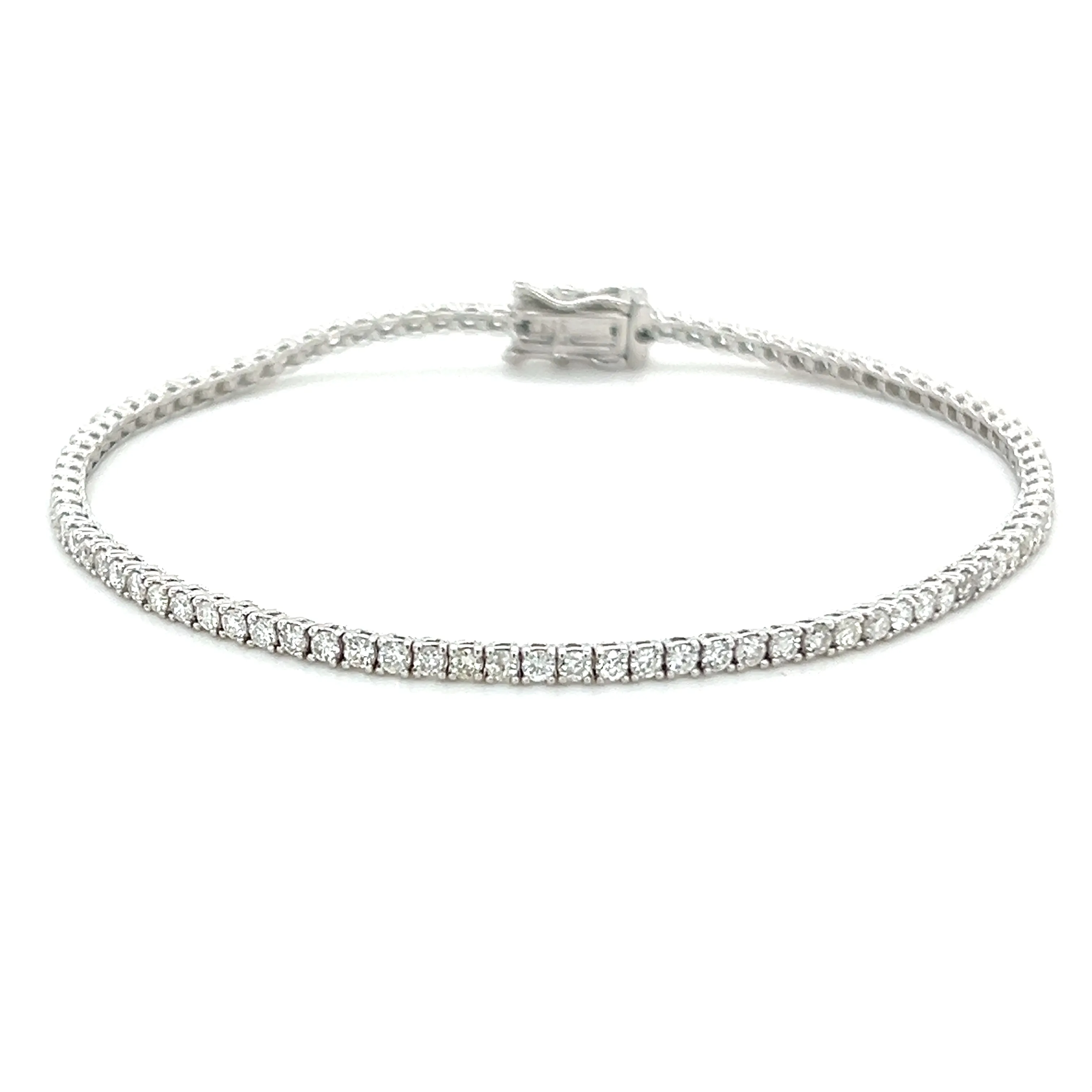 2.0ctw Classic 4 Prong Diamond Tennis Bracelet