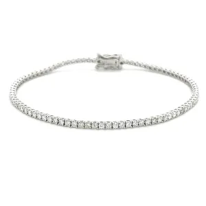 2.0ctw Classic 4 Prong Diamond Tennis Bracelet