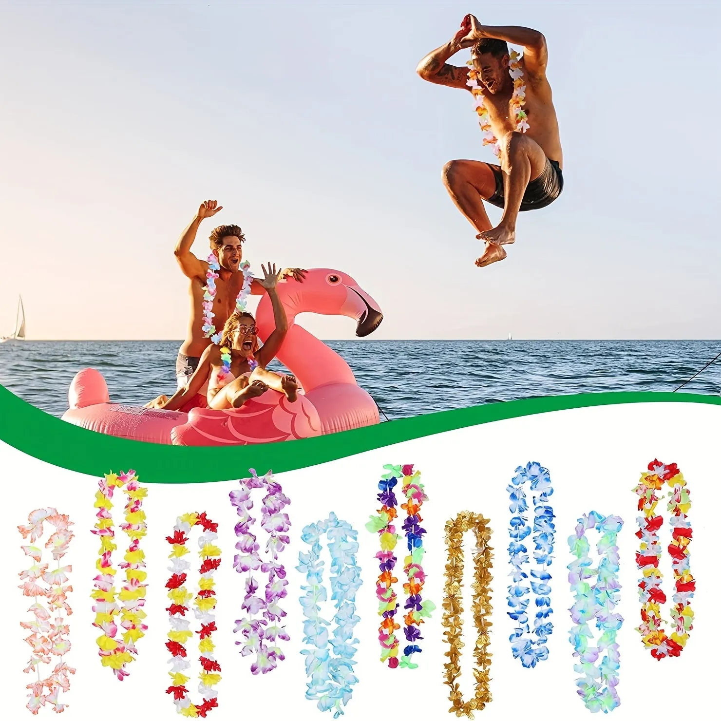 50 Hawaiian Leis for Luauthemed Parties and Events