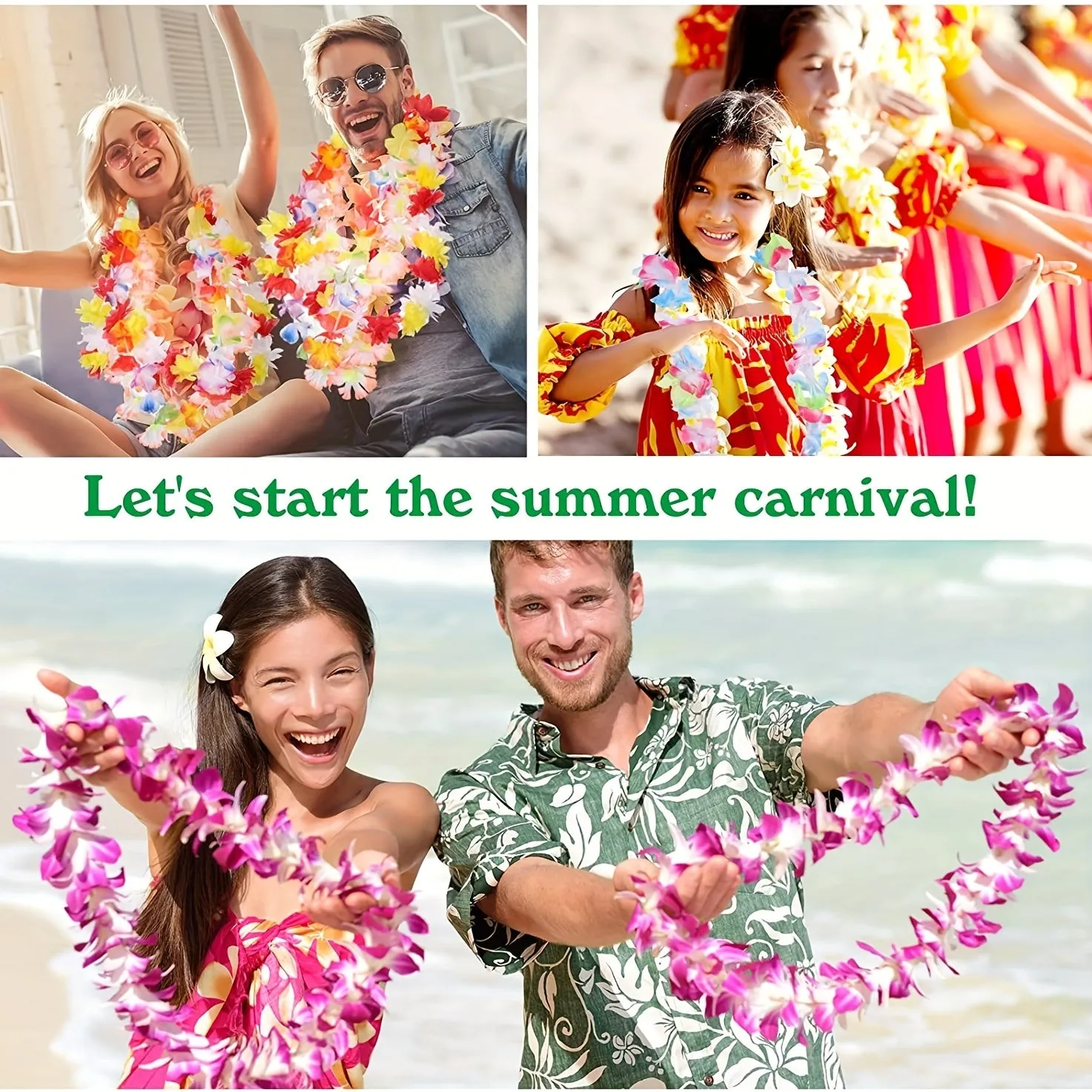 50 Hawaiian Leis for Luauthemed Parties and Events