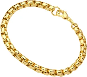 555Jewelry 5mm Stainless Steel Box Chain Bracelet for Men & Women, 6.5 to 9 Inch