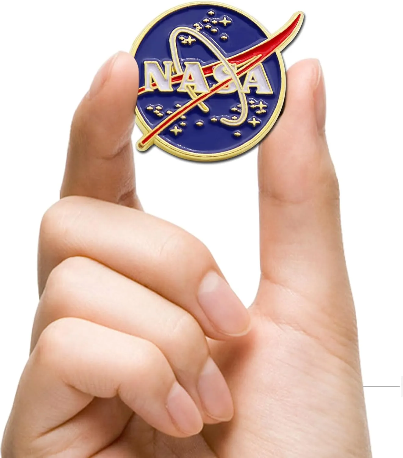 6/12/50/100 Pcs National Aeronautics and Space Administration NASA Space Lapel Pins Bulk Enamel 1"