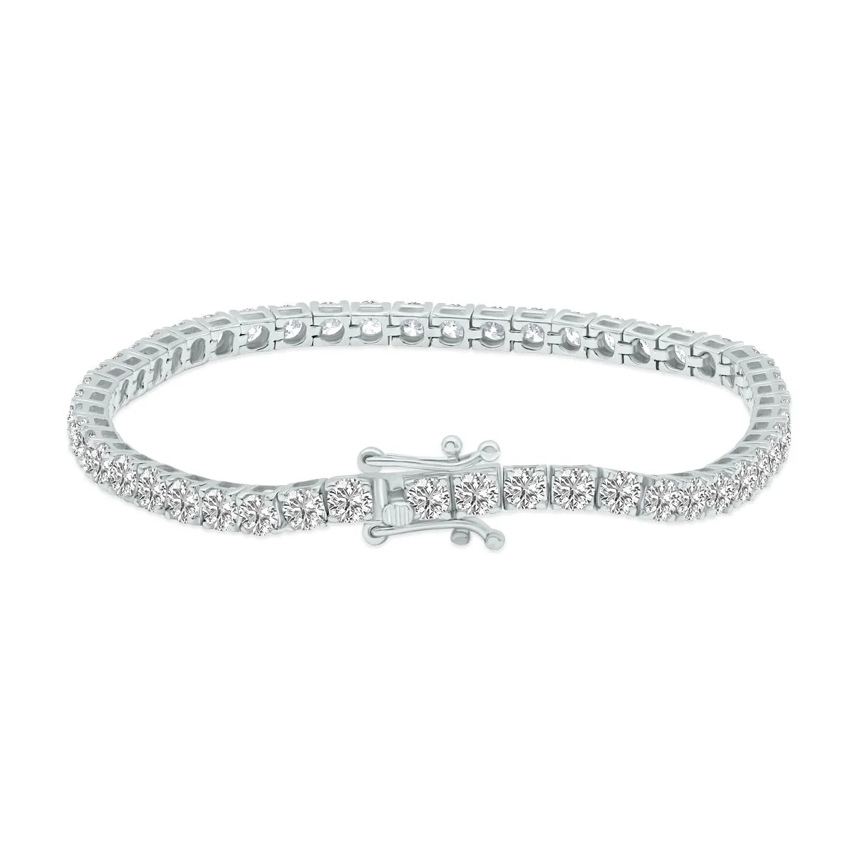 7ct tw LAB GROWN Diamond Bracelet in 14kt White gold