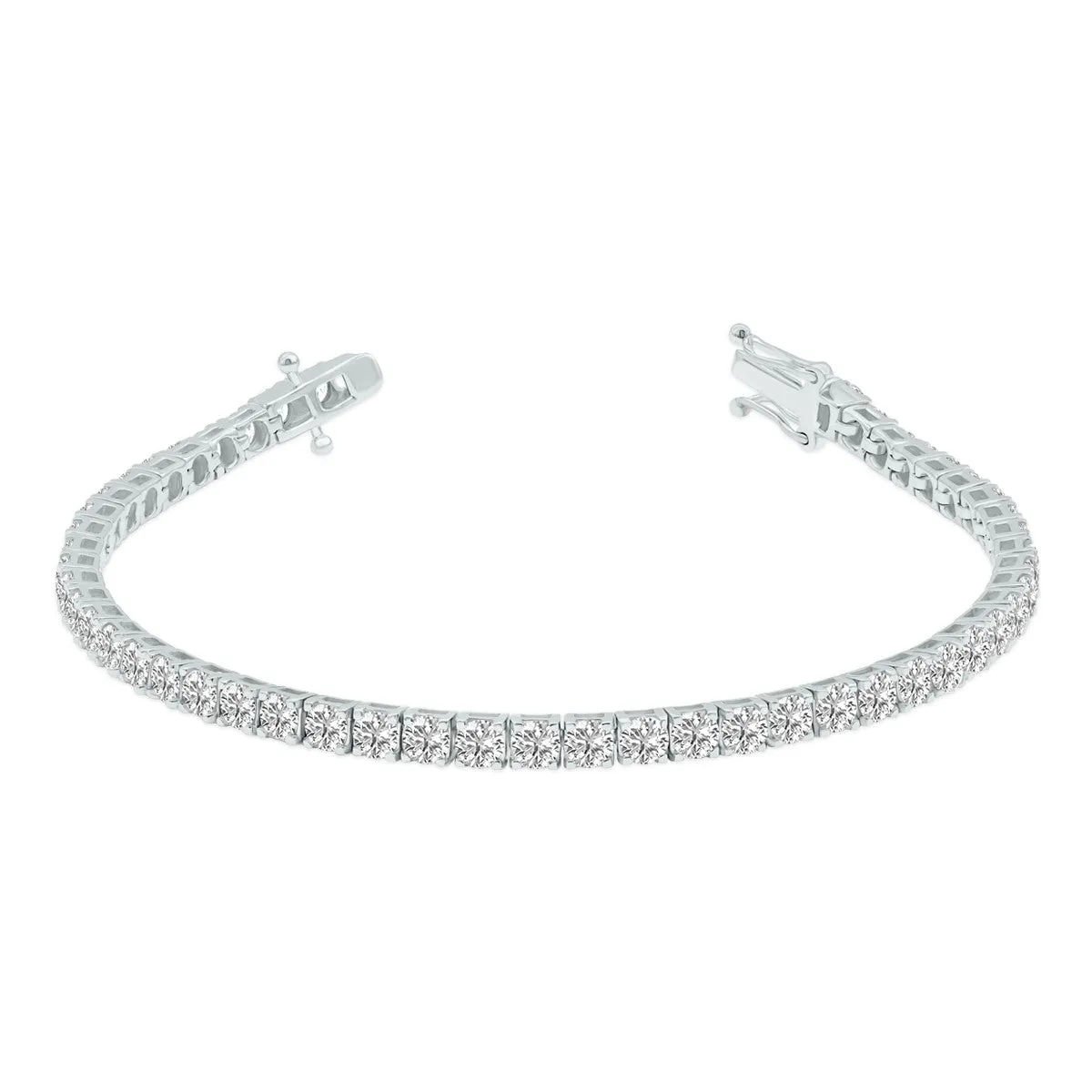 7ct tw LAB GROWN Diamond Bracelet in 14kt White gold