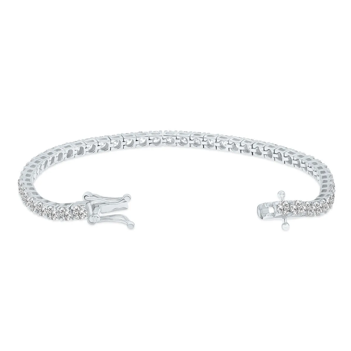 7ct tw LAB GROWN Diamond Bracelet in 14kt White gold