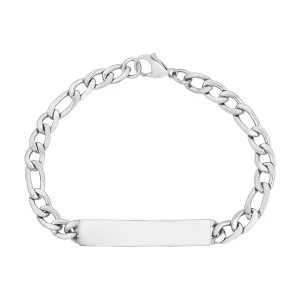 7mm Figaro Link ID Bracelet