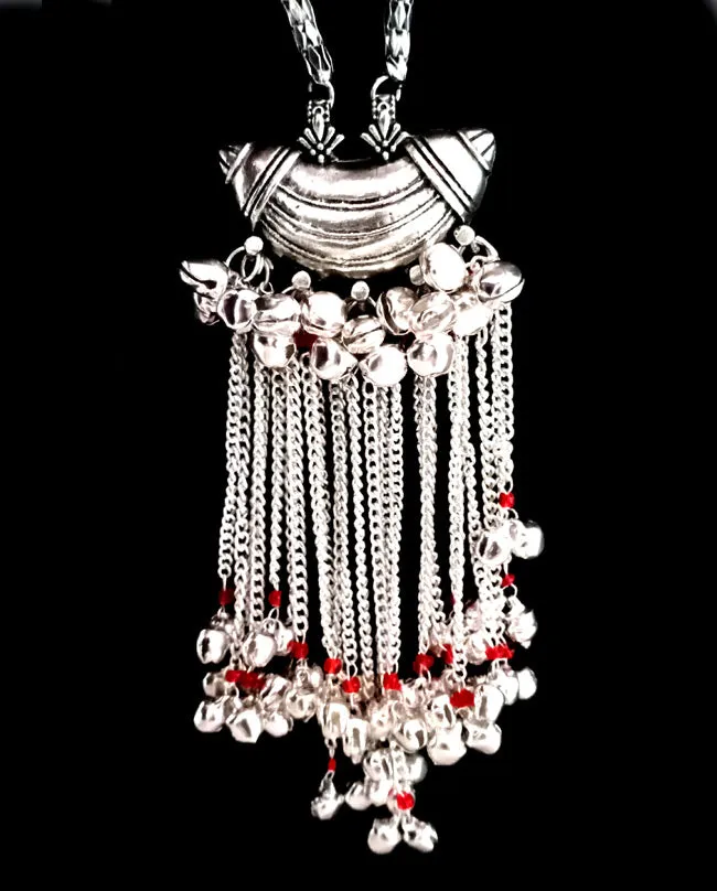 80x90mm Exclusive German Silver  Stone Studded Tabeez Pendants for Jewelry Making Wholesale