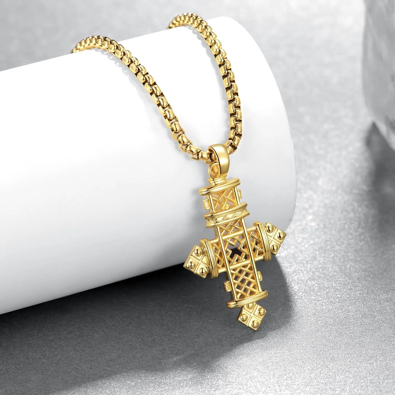 925 Sterling Silver Cross Necklace for Men Women Religious Amulets Jewelry Gifts