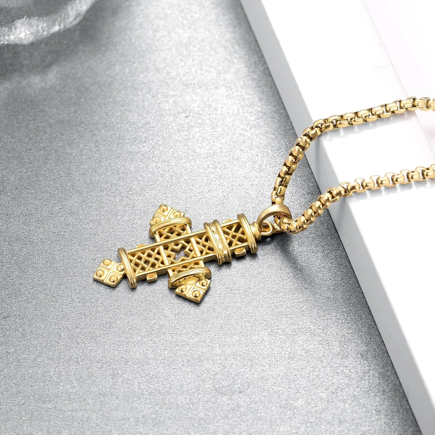 925 Sterling Silver Cross Necklace for Men Women Religious Amulets Jewelry Gifts