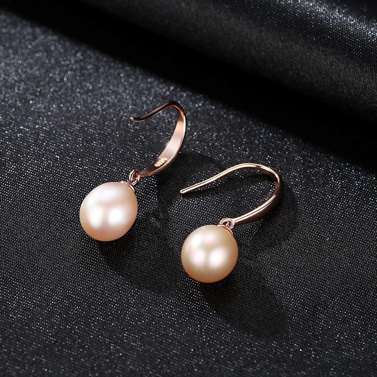 925 Sterling Silver Handpicked AAA  Quality Freshwater Cultured Pearl Earrings for Women, Classic S925 Fishhook Drop Dangle Ear Hook With Gift Box