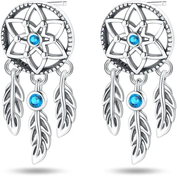 925 Sterling Silver Luminous Hoop Earrings for Women - Colorful Cubic Zirconia, Hypoallergenic, Glow in the Dark