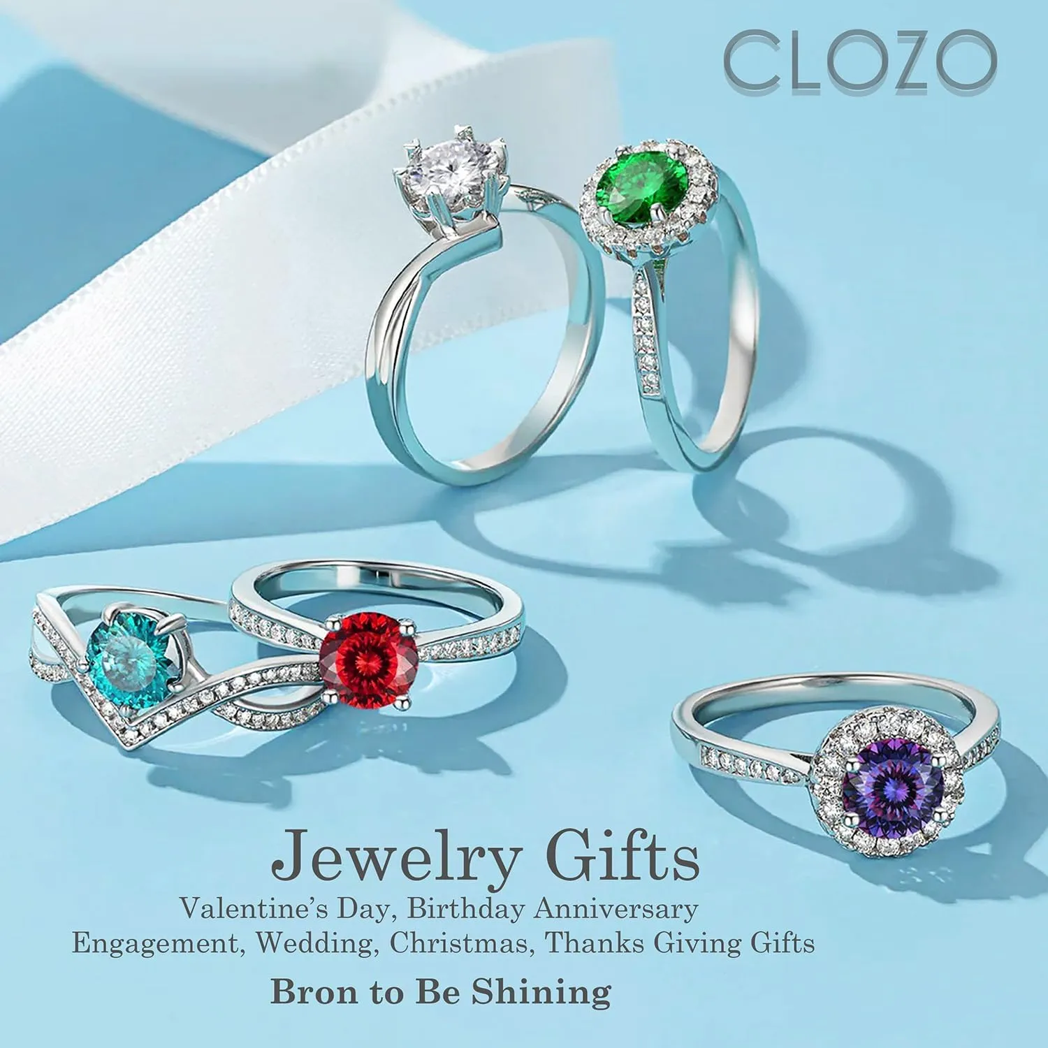 925 Sterling Silver The Beauty Of Love And Faith Connection Symbol, 6 Design Collection Ring