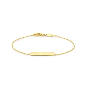 9K Gold Horizontal-Bar Bracelet - 1.29.4602