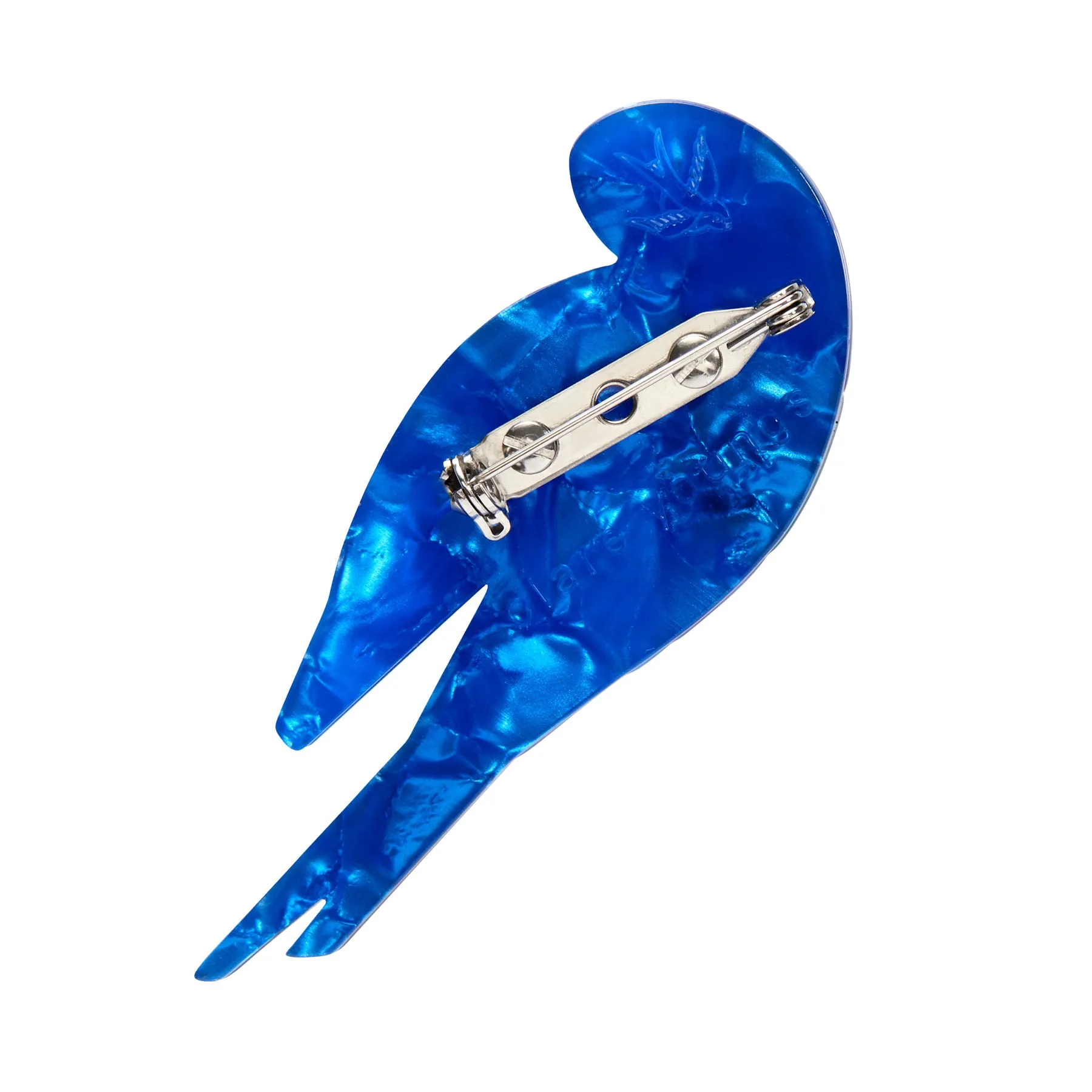 A Budgie Named Chirp Brooch by Erstwilder