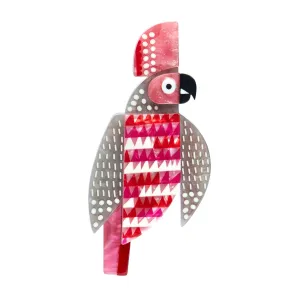 A Cockatoo Named Squawk Brooch by Erstwilder