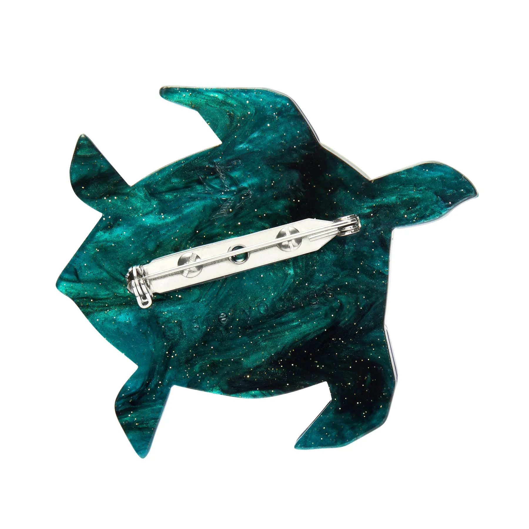 A Turtle Named Groan Brooch by Erstwilder