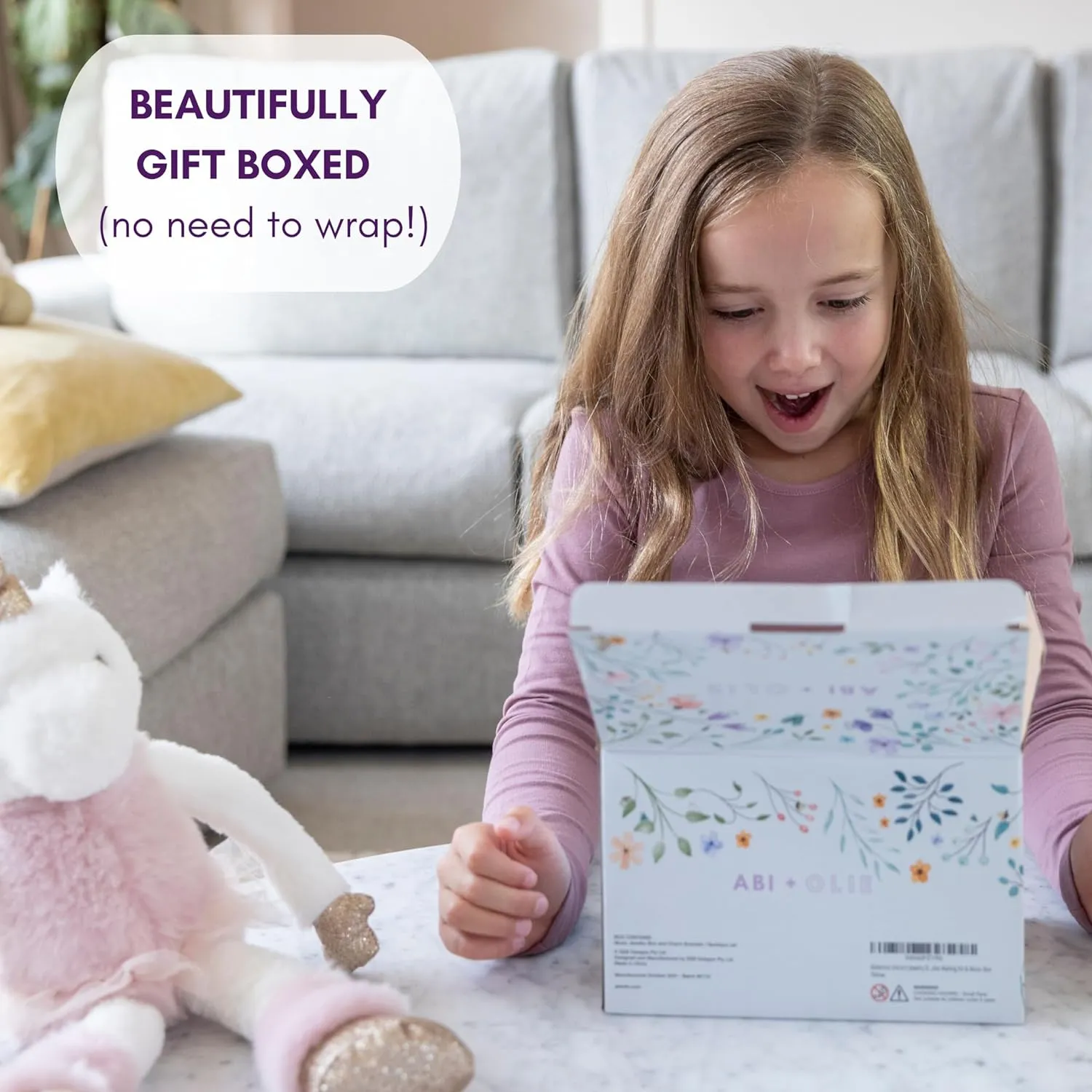 ABI   OLIE Kids Jewelry Box for Girls & Little Girls Jewelry Box - Music Box - Unicorn Toy Gifts