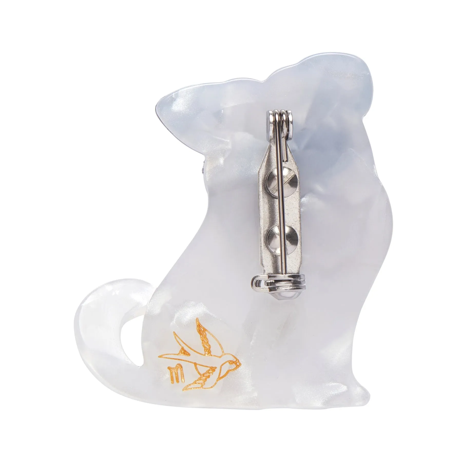 Adoring Polly Pug Mini Brooch by Erstwilder