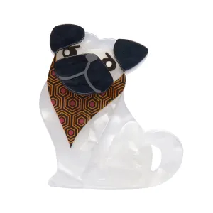 Adoring Polly Pug Mini Brooch by Erstwilder