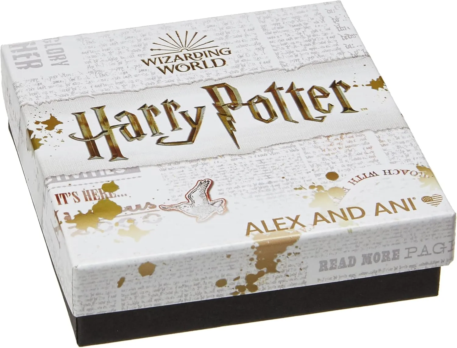 Alex and Ani Collaborations Harry Potter Duo Charms Expandable Bangle for Women, Shiny Finish, 2 to 3.5 in