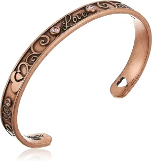 Alex and Ani Love Rafaelian Rose Gold Cuff Bracelet