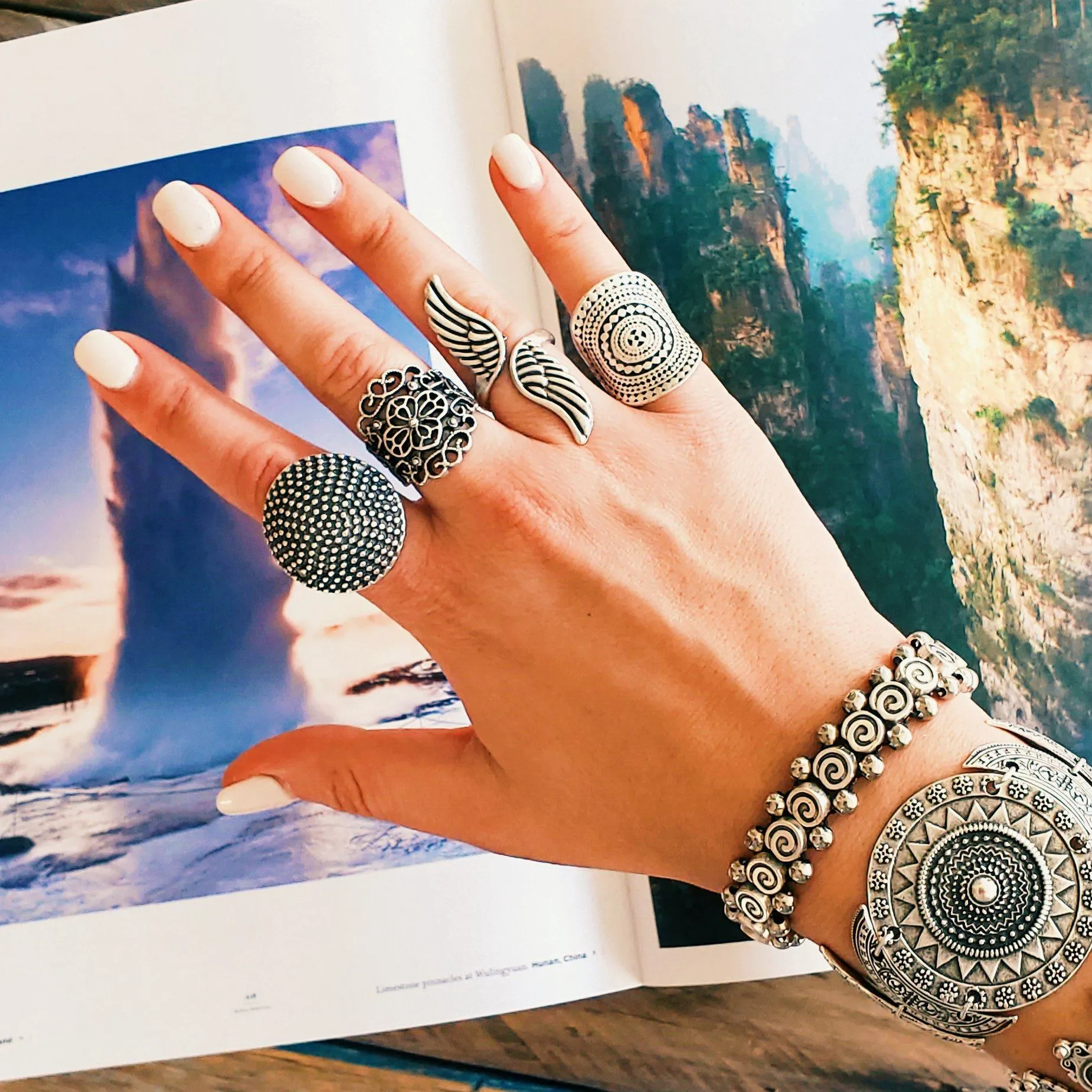 Anatolian Boho Ring - "Kader"