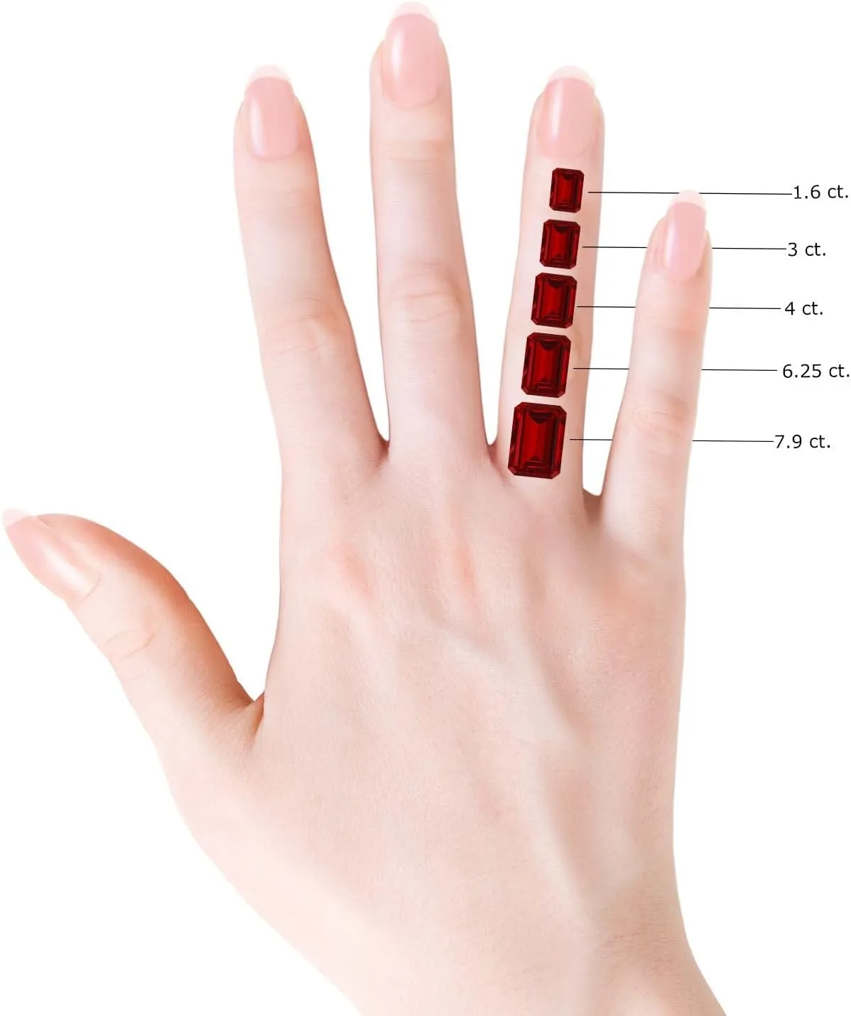 Angara Lab Grown Vintage Style Emerald-Cut Ruby Engagement Ring with Accents in 14K Solid Gold/Platinum | July Birthstone, Birthday, Anniversary, Wedding Jewelry Gift for Women
