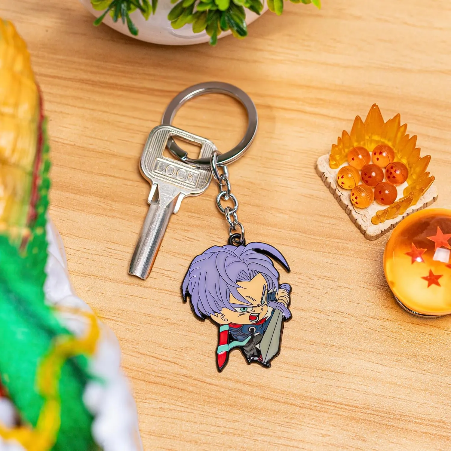 Anime Keychain with Gift Box, Anime Merch with Dragon Ball Charms, Durable Dragon Ball Keychain Accessories