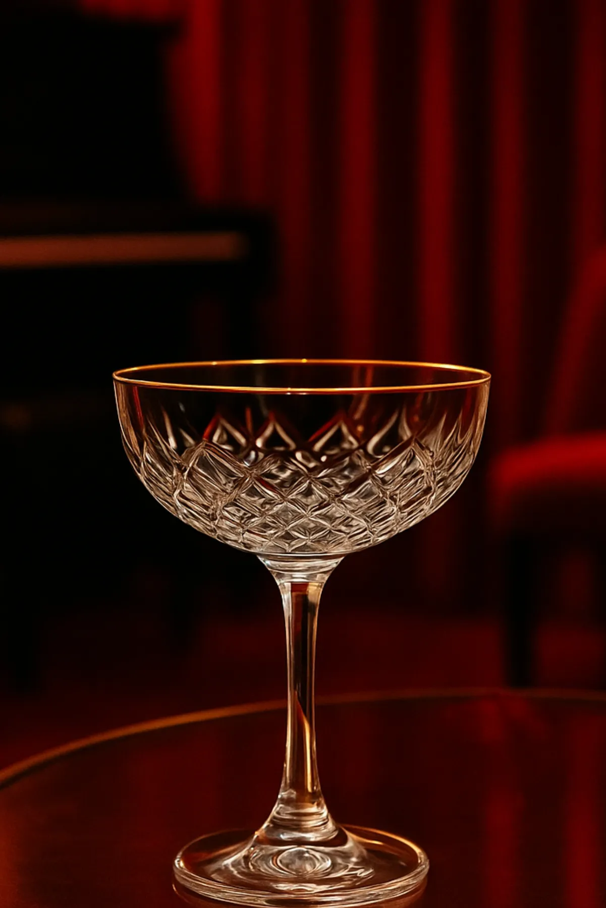 Art Deco Cocktail Glass