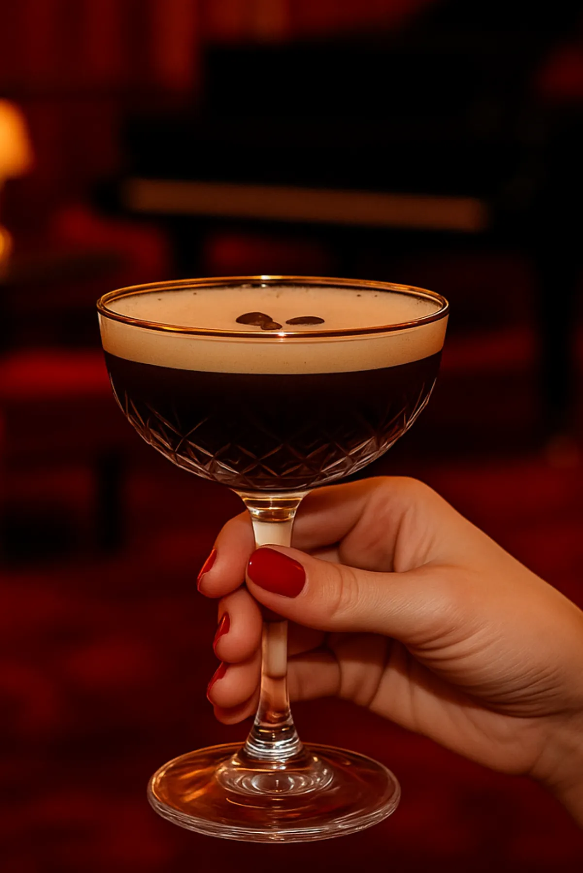 Art Deco Cocktail Glass