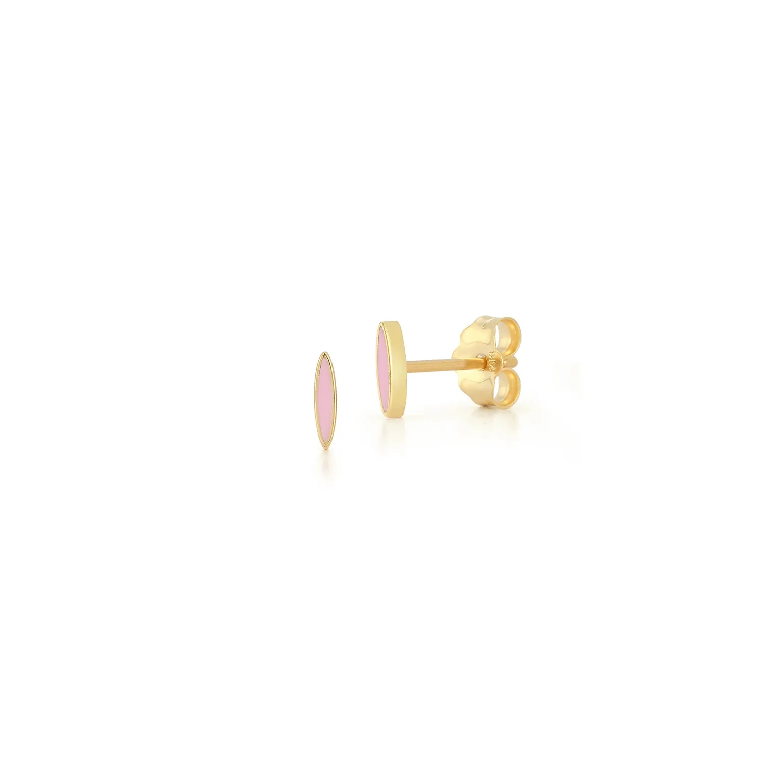 Ballerina Pink Enamel Studs
