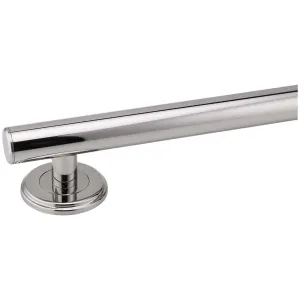 Bathroom Grab Bar, Contemporary, Round Escutcheon, 30 In. X 1 1/4 In.
