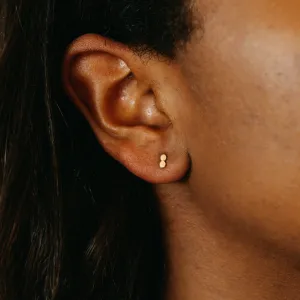 Beaded Gold Studs