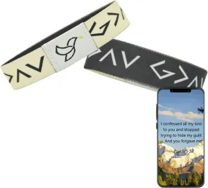 Bible verse bracelets Christian Bracelet Bible Verse Wristbands With NFC music Inspirational Wearable Jesus Faith Wristbands Devotional God Band For Men Women Inspirational Christian Easter Gifts