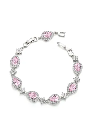 Black Rhinestone Zirconia Teardrop Tennis Bracelets
