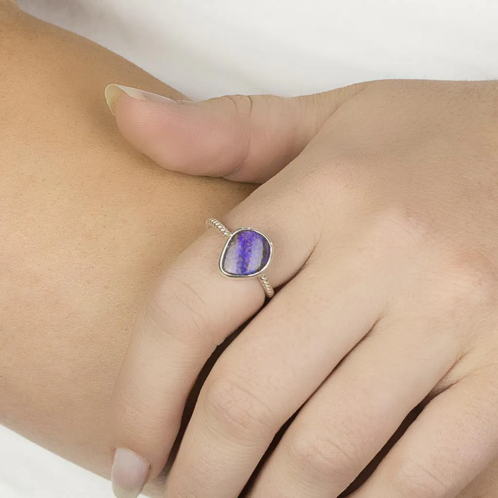Boulder Opal Ring
