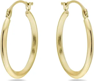 BSD Treasure 14K Gold Classic 20MM Hoop Earrings - Dangle Metal Earrings for Women - Hypoallergenic