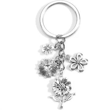 Butterfly Keychain,Sun Keychain,Seahorse Keychain,Crown Keychain,Sliver Keychain,Keychains for Women