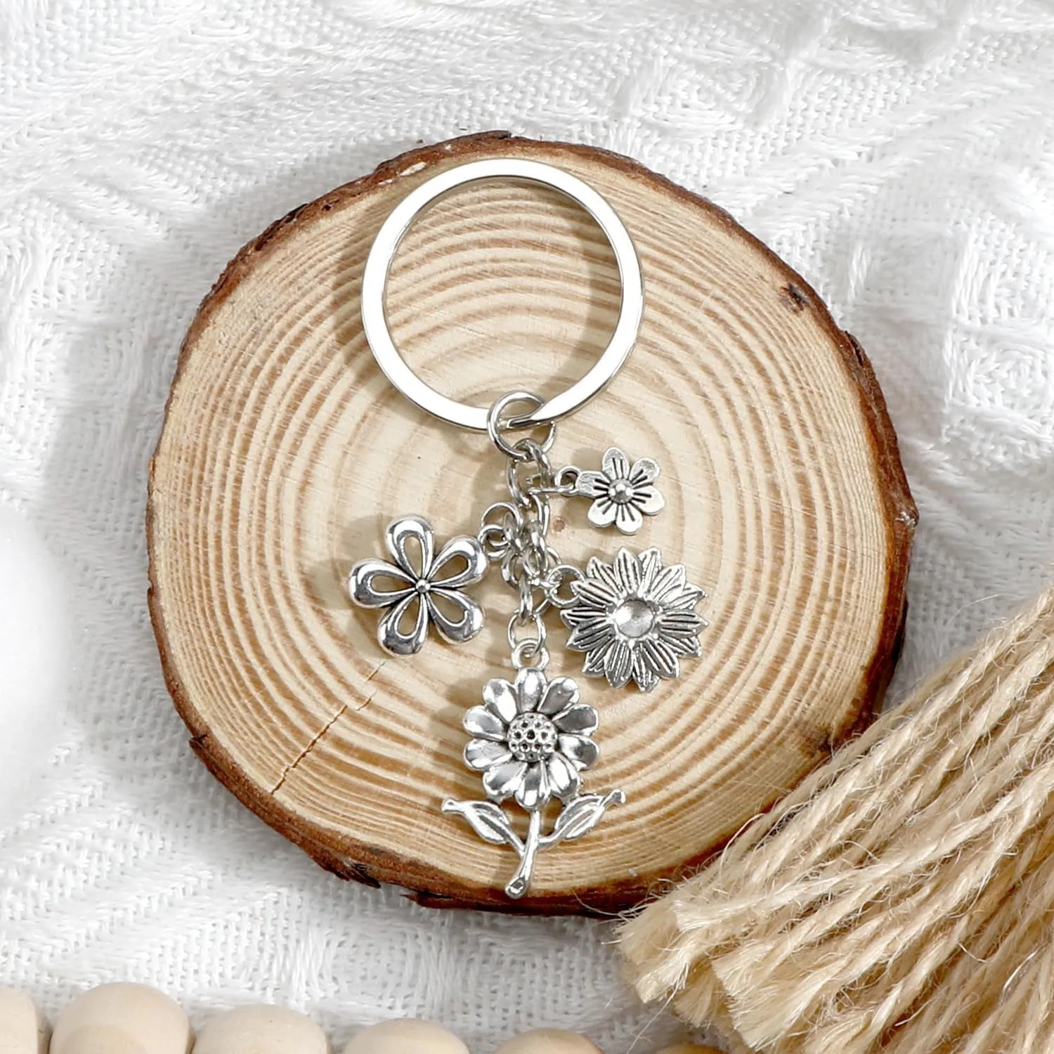 Butterfly Keychain,Sun Keychain,Seahorse Keychain,Crown Keychain,Sliver Keychain,Keychains for Women