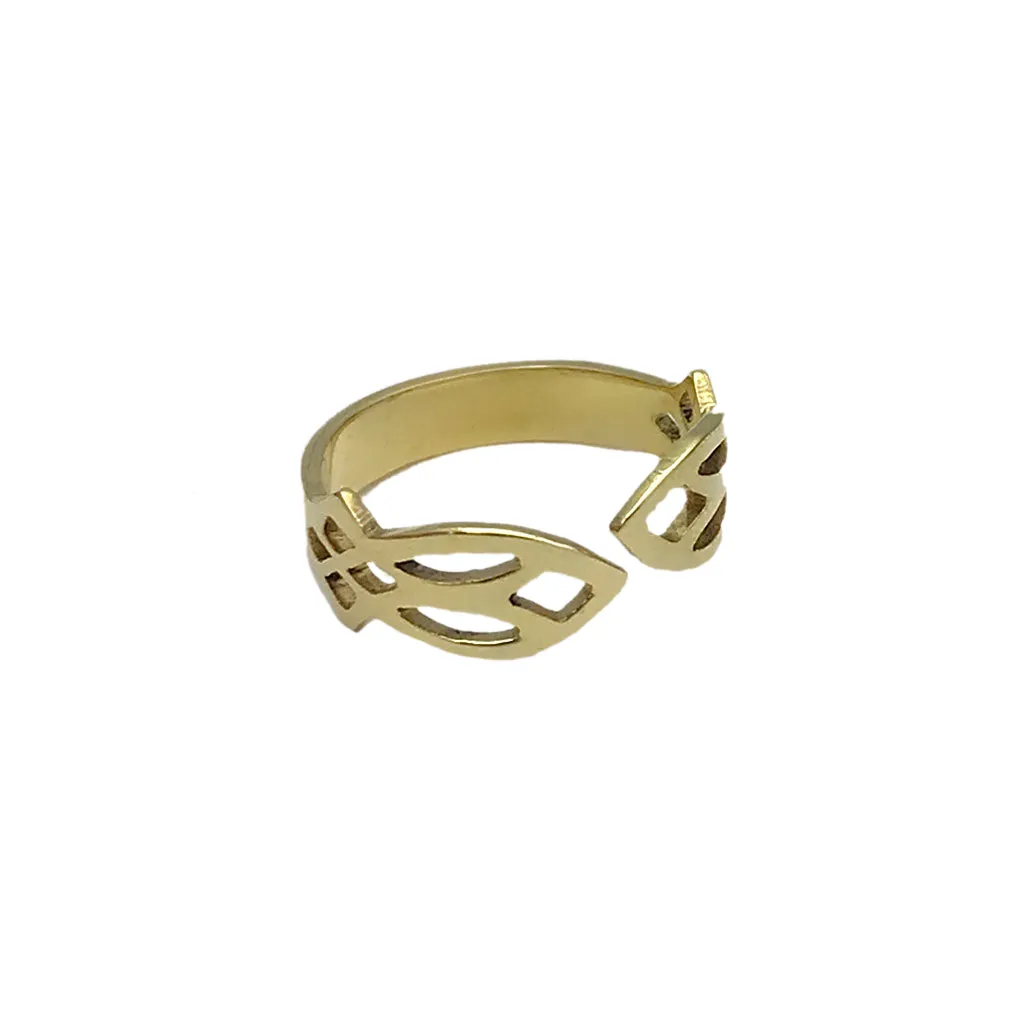 Cambodian Leaf Ring by SLATE   SALT